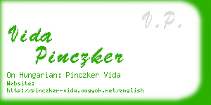 vida pinczker business card